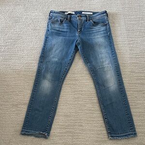 Pilcro Straight Leg Blue Jeans